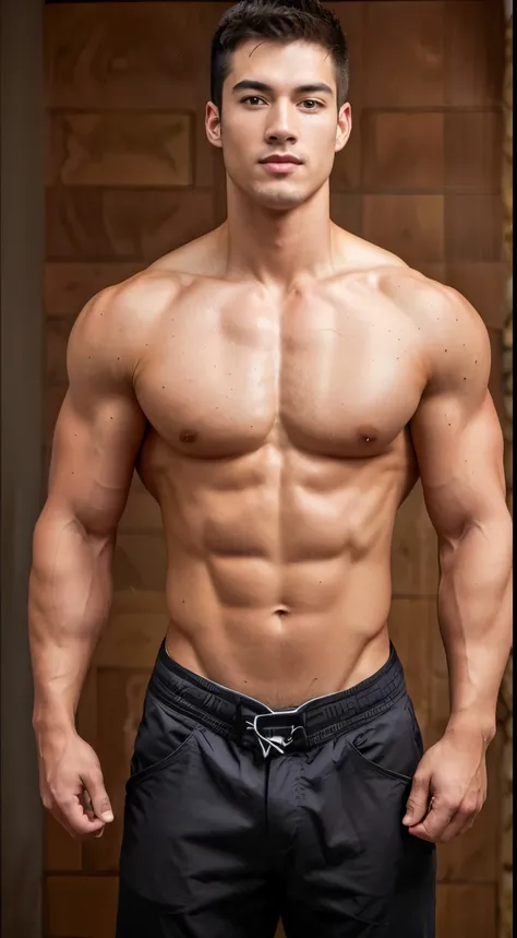 Shirtless man poses for photo., Pectoral muscles, muscle body type, muscular male, Sexy Muscle Body, Sexy muscular upper body, Big muscular man, muscular male body, Strong masculine features, The body is muscular.., Interesting, sir., chisel muscle, Muscle...