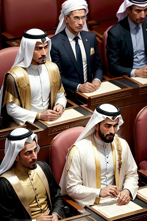 arab men in parliment