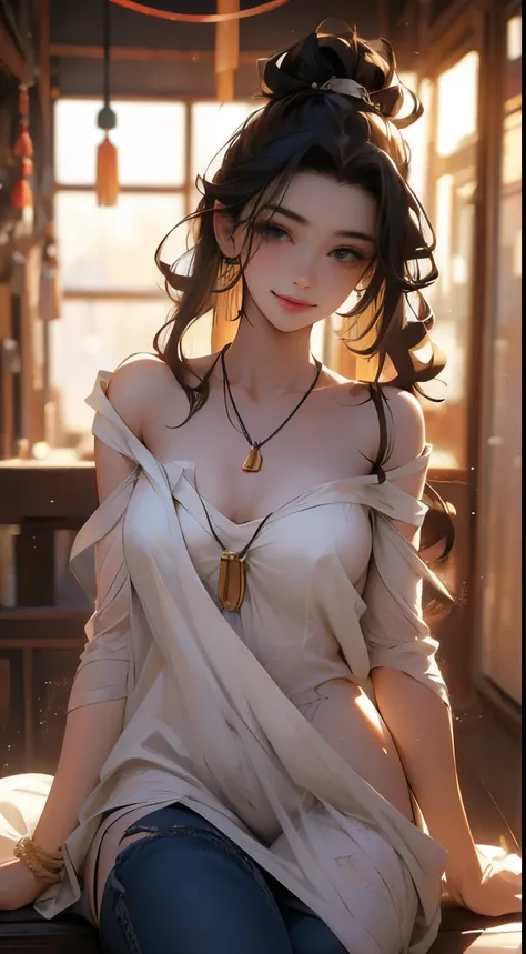 anime style,
night, window closed
bedroom, single bed, wardrobe, fan on,
shadows, off lights, poor lighting,
Young naked woman, 22 years old, naked, looking at her cell phone, smiling, she has a thin body, very small breasts, hairy pubic, large curly multi...