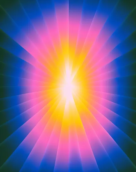 um close de um raio de sol brilhante com um fundo preto, irradiando uma aura brilhante, digital illustration radiating, aura de energia escura irradiante, aura sagrada brilhante, bright and bright translucent aura, radiating with power, Raios de Luz Sagrad...