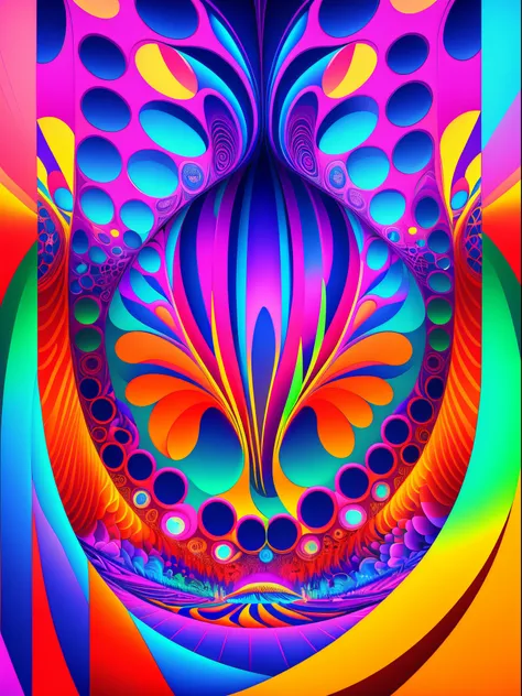 An ultra-detailed, high-quality, 4k or 8k masterpiece of a psychedelic, UV active artwork. The scene features colorful and vibrant visuals that evoke a trippy and mesmerizing atmosphere. The artwork captures the essence of a psychedelic experience, incorpo...