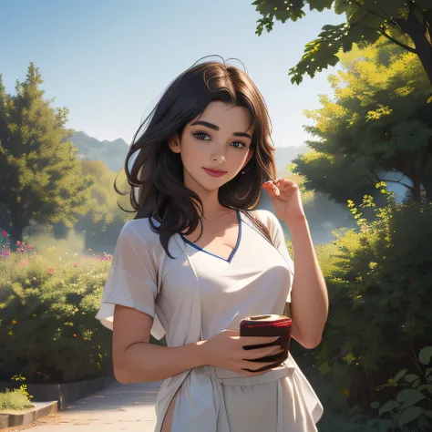 (Extremely detailed 8k wallpaper:2), (photo:2), (23 years old soigne Beautiful girl:2), (gives a lecture to friends:2), detailed (Face and eyes), (hyper realistic:1), (highly detailed:1), (epic realistic:1), rim light, (maximum details:1), cozy, (fullbody:...