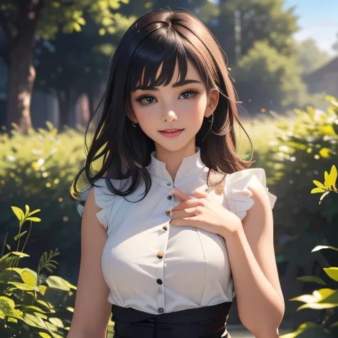 (Extremely detailed 8k wallpaper:2), (photo:2), (31 years old soigne Beautiful girl:2), (gives a lecture to friends:2), detailed (Face and eyes), (hyper realistic:1), (highly detailed:1), (epic realistic:1), rim light, (maximum details:1), cozy, (fullbody:...