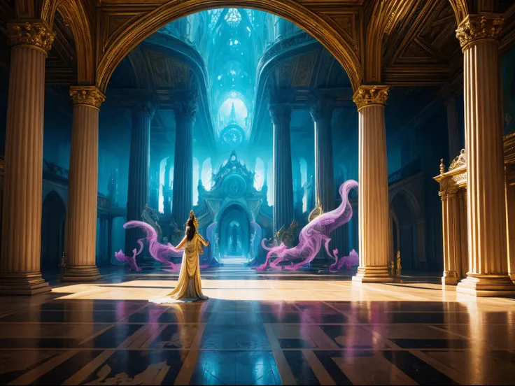 Amidst an opulent palace, a painter uses a magical brush that brings their vivid imagination to life on a canvas. Mythical creatures and ethereal landscapes emerge, captivating the court and transcending the boundaries of reality.