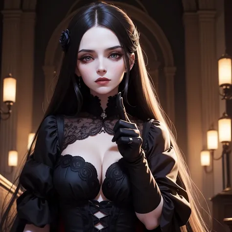 The vampire Lady Ursulla is an intriguing and enigmatic figure, surrounded by unique characteristics and a striking personality. With your pale skin and deep eyes, she embodies the essence of the vampire, carrying with it an air of mystery and seduction. U...