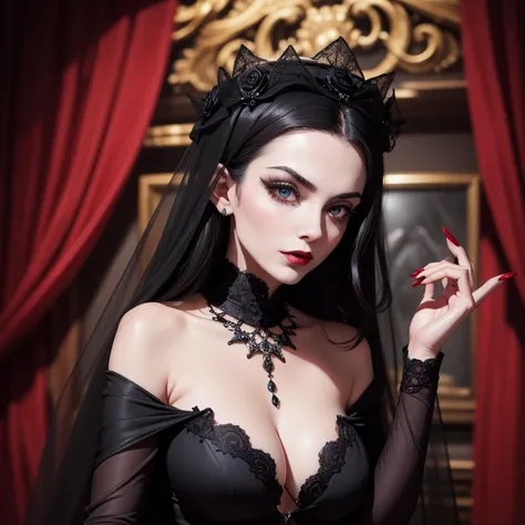 Vampira Ursulla, renowned and enigmatic figure, has a multitude of distinctive features that define its enigmatic appearance. With piercing sapphire eyes that seem to contain untold depths of knowledge and wisdom, she exudes an aura of mystery and fascinat...