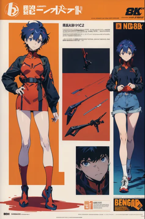 line-art, art book, design sheet, 8k, best quality, design, equipment design, Evangelion, eva, cowboy bebop, geometry