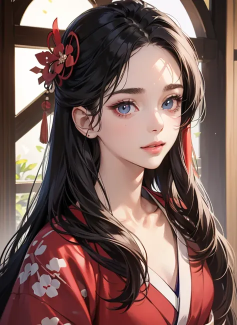 (((masterpiece), (extremely detailed CG 8k wallpaper, The best quality, only, 1girl, cinematography lighting, detailed background, beautiful detailed eyes, bright pupils, (an extremely delicate and beautiful), (Description of Eyes beautiful and detailed), ...