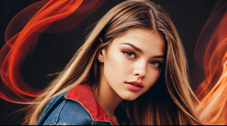 Maximum Extreme Hyper realistic, Maximum Extreme Hyper Detailed, Hyper-Sharp Extreme Maximum, Hyper-Sharp Extreme Maximum, Maximum extreme close-up, frente frontal, corpo inteiro, retrato, Thylane Blondeau linda mulher, (((modelo bonito, com longos cabelos...