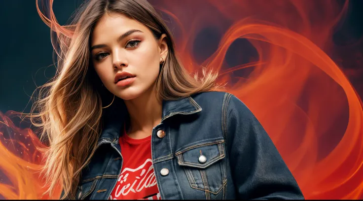 Maximum Extreme Hyper realistic, Maximum Extreme Hyper Detailed, Hyper-Sharp Extreme Maximum, Hyper-Sharp Extreme Maximum, Maximum extreme close-up, frente frontal, corpo inteiro, retrato, Thylane Blondeau linda mulher, (((modelo bonito, com longos cabelos...