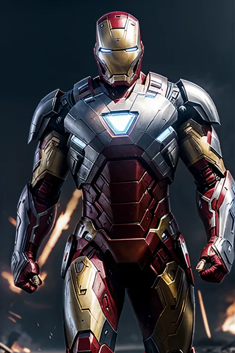 like marvels war-machine, helmet like ironman, armored full white color