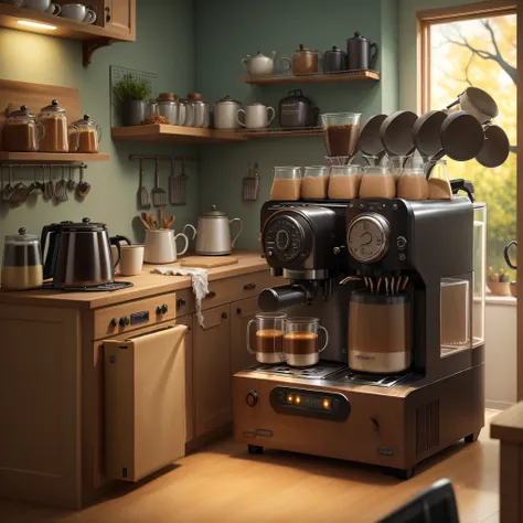 spooky kitchen appliances, coffee machine