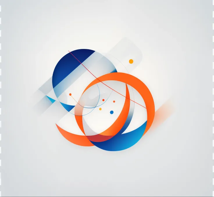 there is a picture of a colorful abstract design on a white background, abstract geometric concept, floating translucent graphics, modern simplified vector art, motion shapes color design, inspired by László Moholy-Nagy, motion graphic, abstract 3 d artwor...