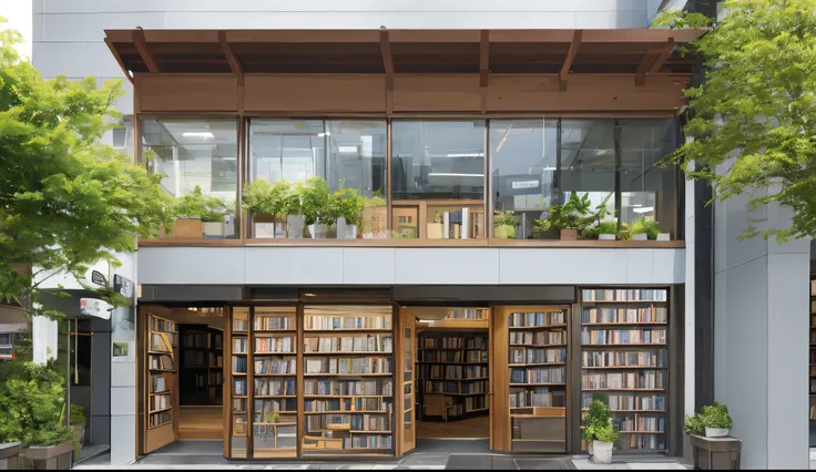 The entire building of &quot;No. 19&quot; bookstore is dominated by white.，It gives a sense of freshness、Peaceful feeling。Above all，The exterior wall of the bookstore uses large areas of glass windows，Allowing natural light to fully shine into the room，At ...