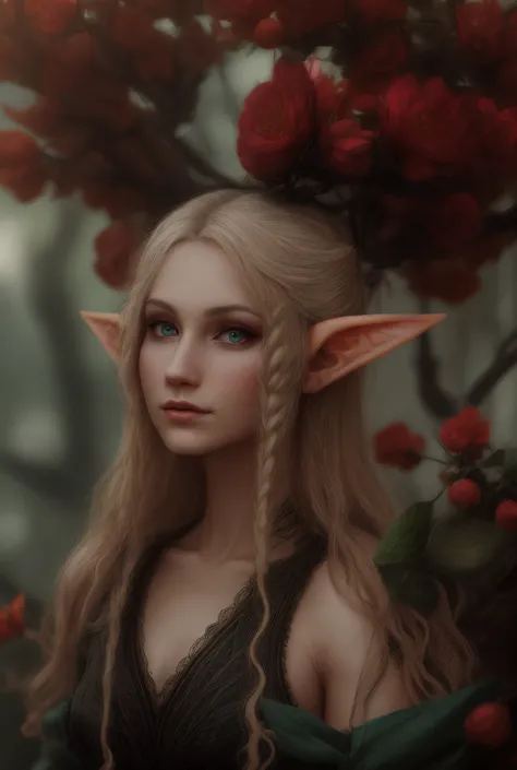 8K, Ultra Detailed, Photo of a beautiful elven woman, Elven high fashion style