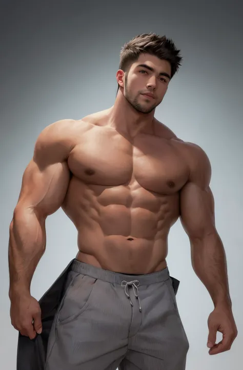 Handsome, muscular guy.