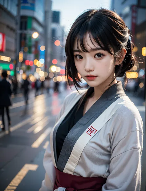 ((Japan Girl,1.4))About 20 years old,slenderbody,Slim Beauty,((Kyudo)),((Archery Women)),Hakamahaori,Detailed eyes,short bob wolf cut,A dark-haired,poneyTail,Real image quality,An ultra-high picture quality,8K,masutepiece,Raw photo,Live action,profetional ...