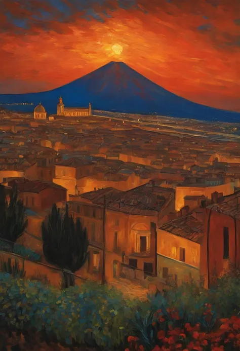 Van Gogh painted Naples Vesuvius