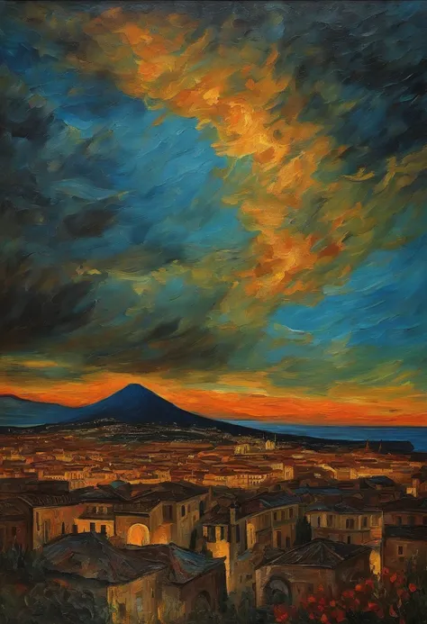 Van Gogh painted Naples Vesuvius