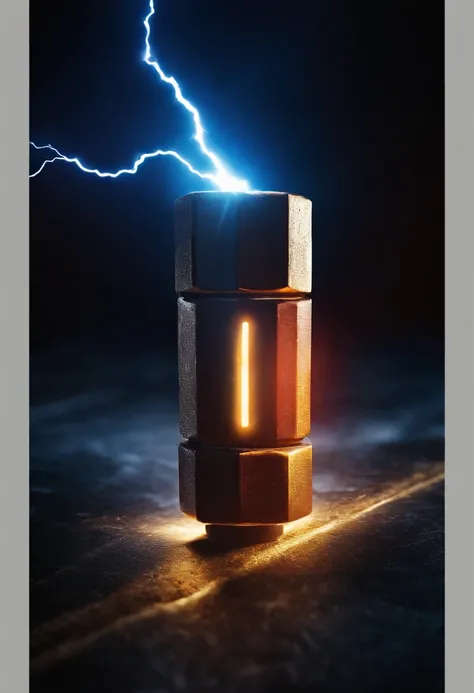 A high-resolution image of an electric bolt against a dark background, with vibrant and vivid colors illuminating the bolt, creating a visually captivating and dynamic scene.