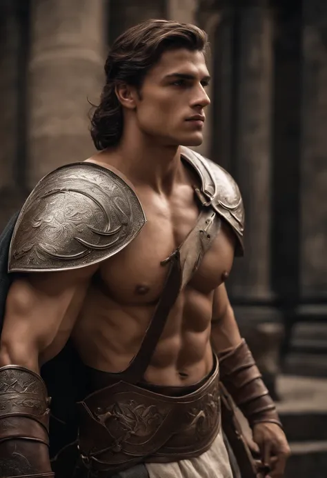 Masterpiece, diego armando maradone, two insanely handsome muscular young east european spartan warriors, masculine, tall, strong, teen, white background, well endowed, (high detail:1 1), rough face, natural skin, high quality, beautiful eyes, (detailed fa...