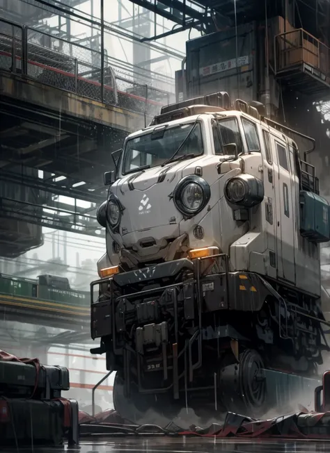 Technologie，Cyber，城市，arma，locomotive，technologies，network，industry，rained，Ambient