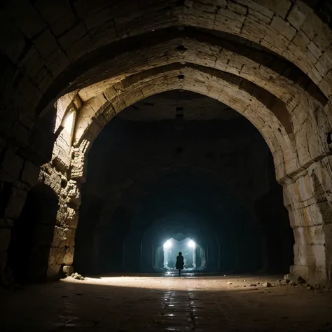 Image d’une grotte vide où la lumière du jour resplendit