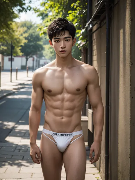 1 boy, 18 years old Japanese boy, ninjartist, Short-haired black hair, Delicate boys(hoang lap、A high resolution、Hyper-detailing)press photos, capturing moments, complex pattern, Pale skin, Gentle face, Perfect face, Soft brown eyes, Very very handsome, mu...