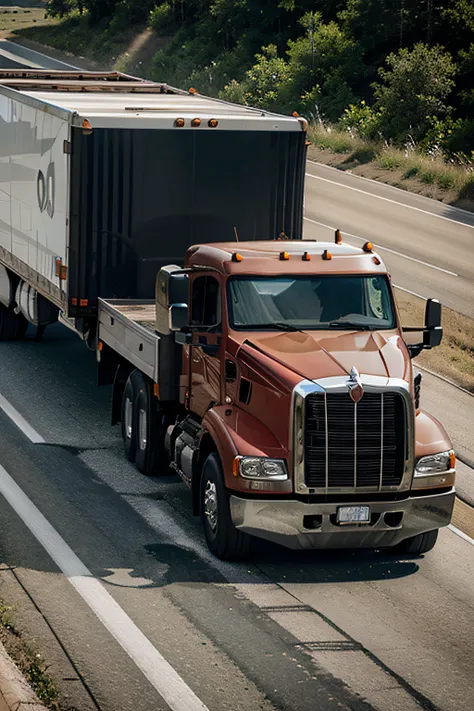 big truck on the highway