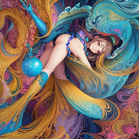 (masutepiece, of the highest quality, Best Quality, Official art, Beautiful and aesthetic:1.2), (1girl in:1.3), Extremely detailed,(Fractal Art:1.2),Colorful,highest details,(Zentangle:1.2), (Dynamic Pose), (Abstract background:1.5), (Congressional Dresses...