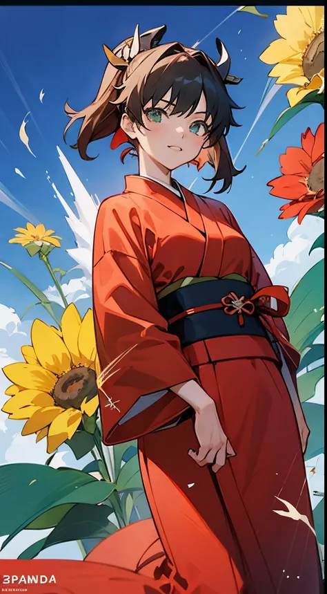 Anime girl in a red kimono with a flower in her hair, anime visual of a young woman, Tohsaka as well., todays featured anime still, anime visual of a cute girl, female anime character, Anime Frame Anime Shikishi, makoto sinkai, still from anime, ayaka gens...