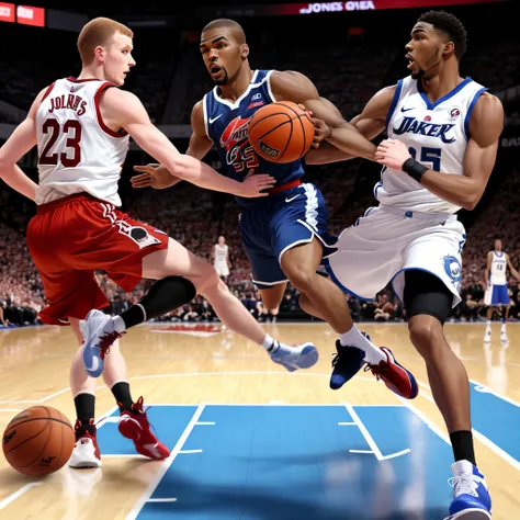 jon jones breaking michael jordans ankles in basketball