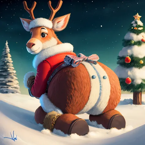 Rudolph with big butt