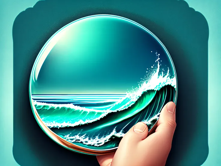 Cell phone wallpaper depicting money ocean