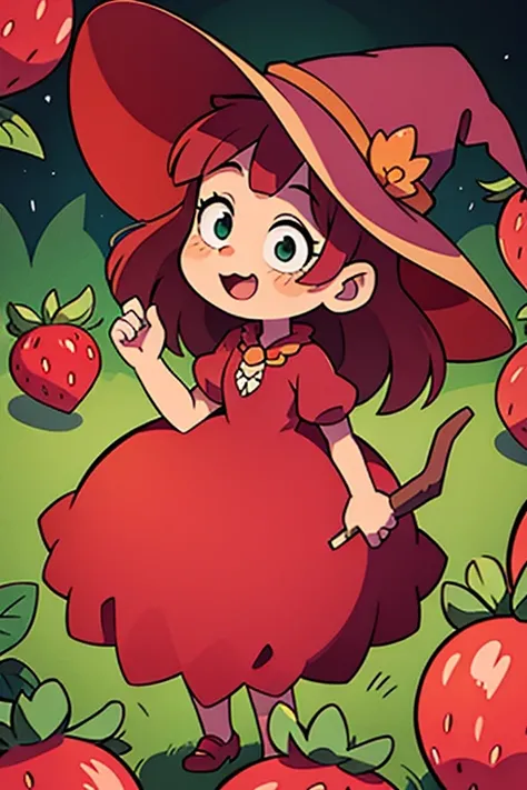 strawberry witch girl