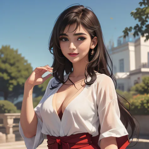 (Extremely detailed 8k wallpaper:2), (photo:2), (24 years old soigne Beautiful girl:2), (gives a lecture to friends:2), detailed (Face and eyes), (hyper realistic:1), (highly detailed:1), (epic realistic:1), rim light, (maximum details:1), cozy, (fullbody:...