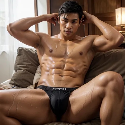 Asian Male Abs Underwear Wet Thai Japanese Chinese