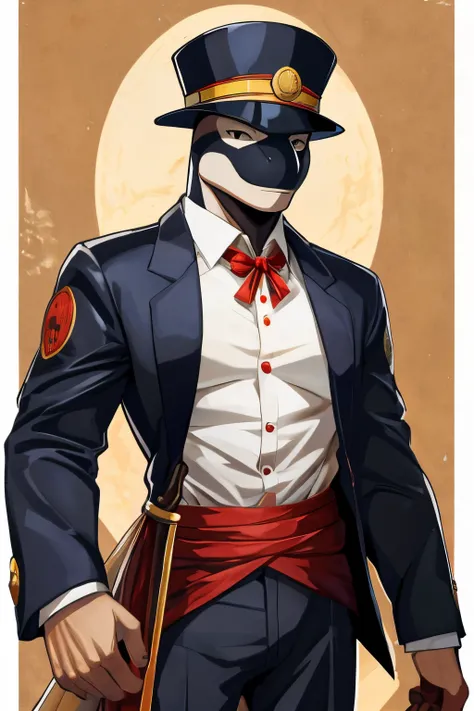 Orca con traje blanco y corbata sentado en un suelo de madera., Blacksad, Arte Antro, Ropa de detective, sfw version, commission art, De Cryptid Academia, Arte Pov de la pata de antro, shigenori soejima illustration, guilty gear art style, commission for, ...