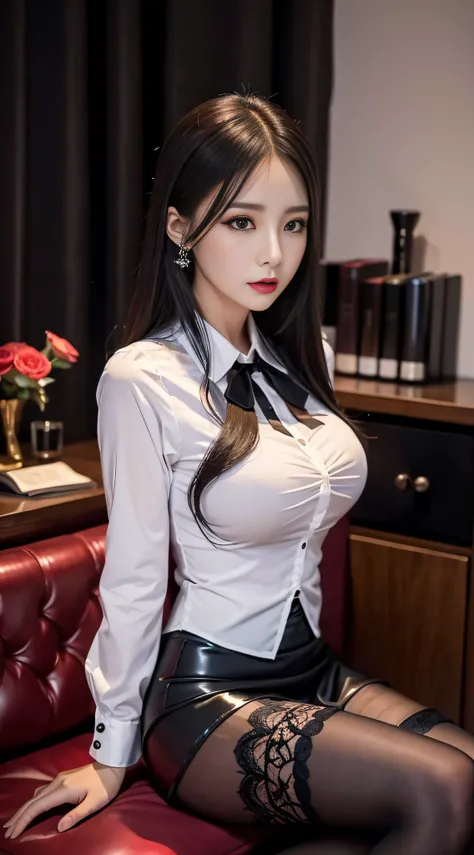 Charming beauties、校服、Evil Female Executive、blouse、tight skirts、Evil Fall、dark、brainwash、black pantyhose、lacy fabric、Glossy legs、lipsticks、manicure、Evil look、Suspicious look、darkened room、Night、wicked、Dick、Hold your dick、jingle、Male genitalia、Futanari、flask