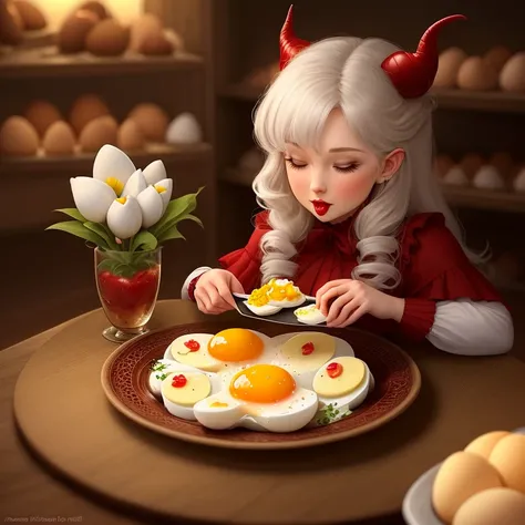 I whispered in the devil’s ear, “I love your eggs.”