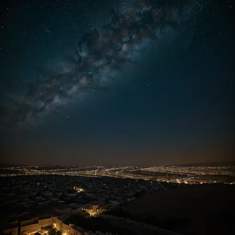 masterpiece, high resolutionm a peaceful night sky over Bethlehem, with bright twinkling stars and a sense of calm and serenity.