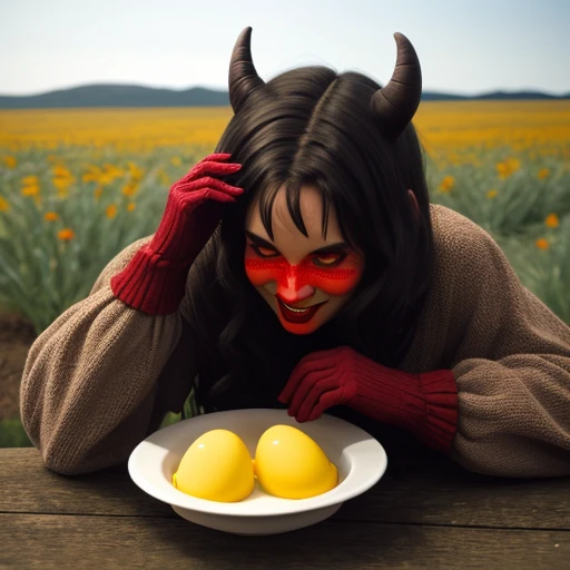 I whispered in the devil’s ear, “I love your eggs.”