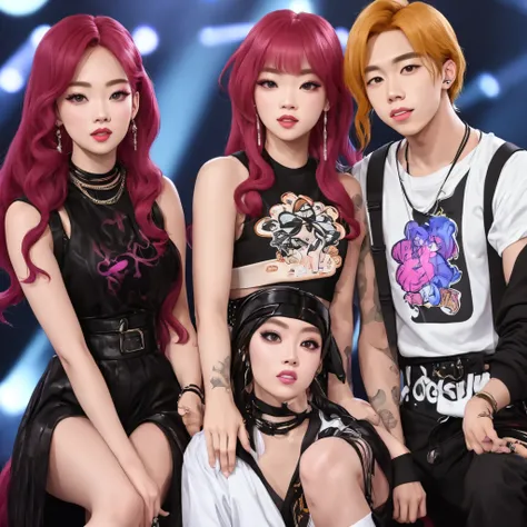 Luke hemmings and Lisa of blackpink