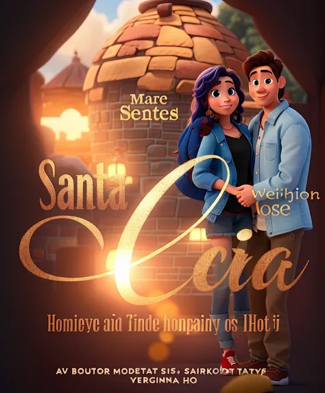 A disney pixar style couple, in a congado similar to the hobts ​​high quality, best quality