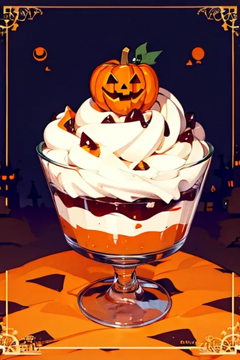 Halloween Cute Dessert Ice Cream Chestnut Pumpkin