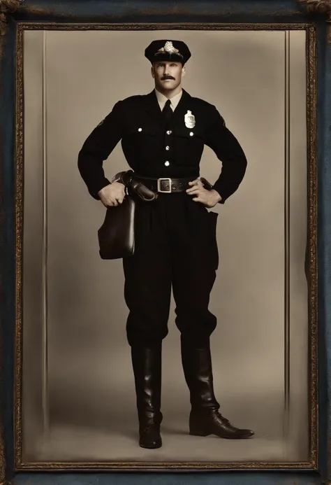 The image is a close-up of a vintage police badge, neatly displayed on a dark blue velvet background.,original,((Character: William "Billy" Washington))
((Male + man))
((Hair: Shaggy + brown + messy))
((Facial features: big blue eyes + expressive eyes + lo...