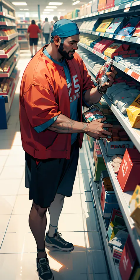 Shaquille O’Neal shopping at target