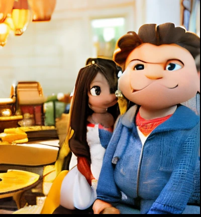 Lovely couple disney 3D image