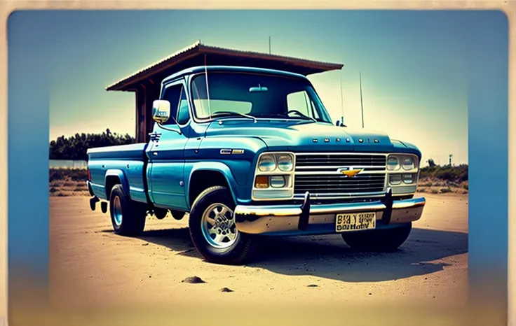 Chevy silverado c1500  1992 color azul con un chico a un lado