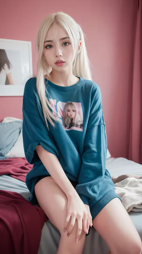 Ava Max,random color casual fashion, real, portrait,random color casual fashion,my room background